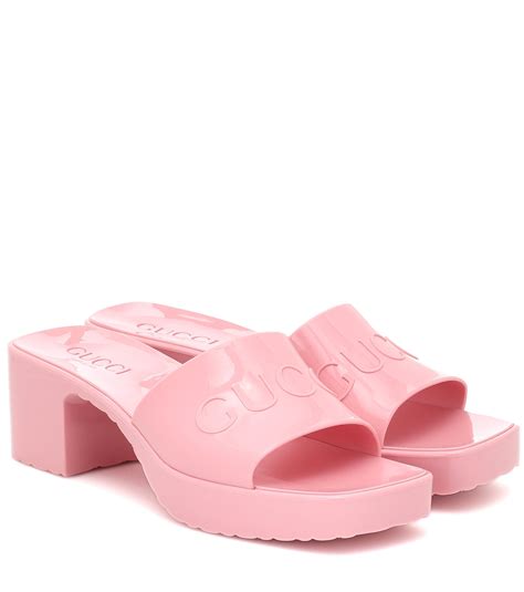 womens gucci rubber sandals|Gucci rubber sandals sale.